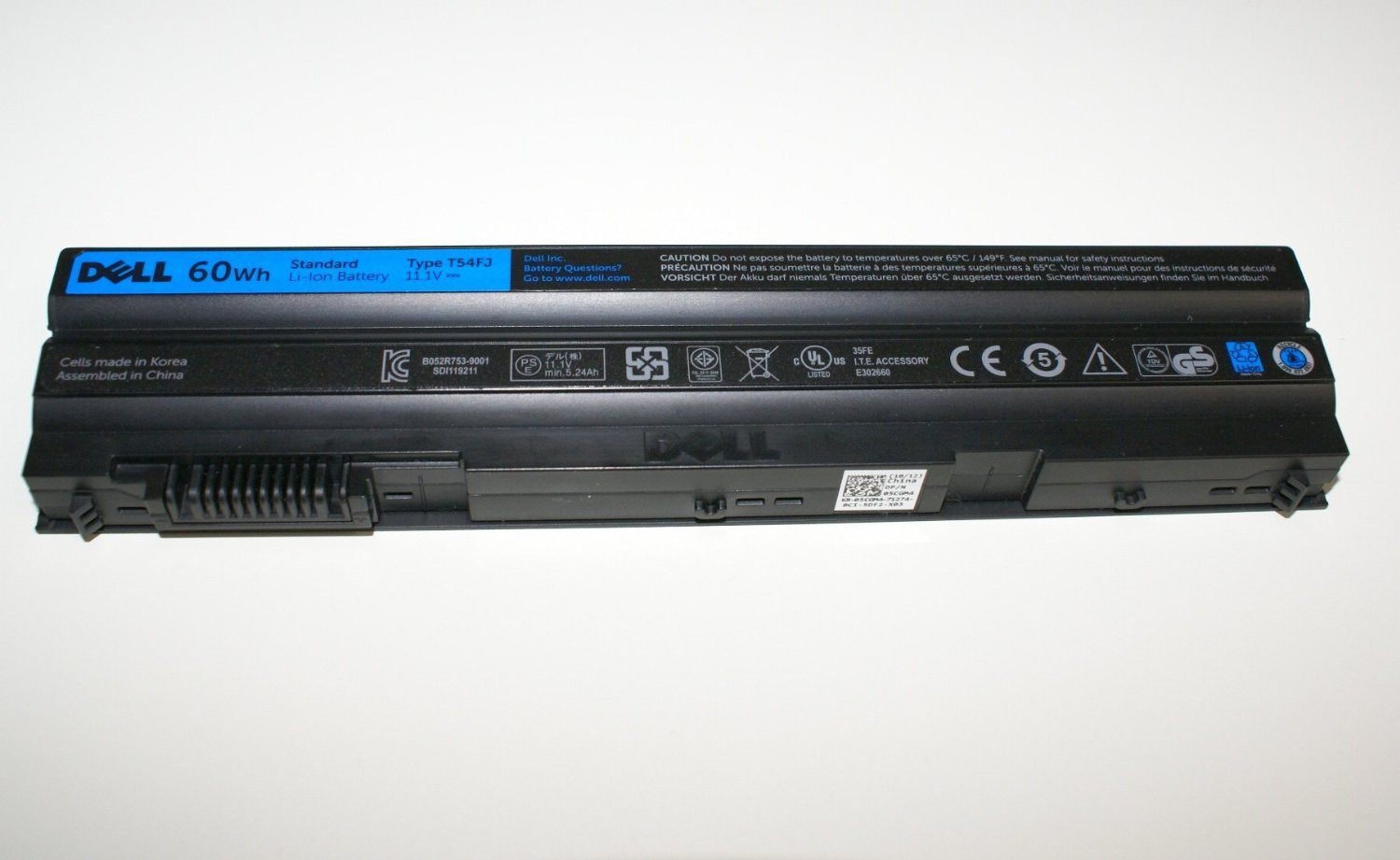 Dell - Battery Latitude E5420 E5520 E6420 E6520 Laptop Battery - Dell Part T54FJ 6 Cell-- MPN: T54FJ