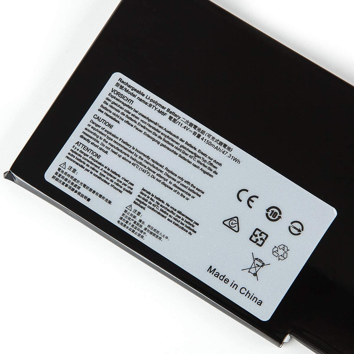 Original MSI BTY-M6F Battery compatible with MSI GS60 MS-16H2 2PL 6QE 2QE 2PE 2QC 2QD 6QC 6QC-257XCN Series - Image 2