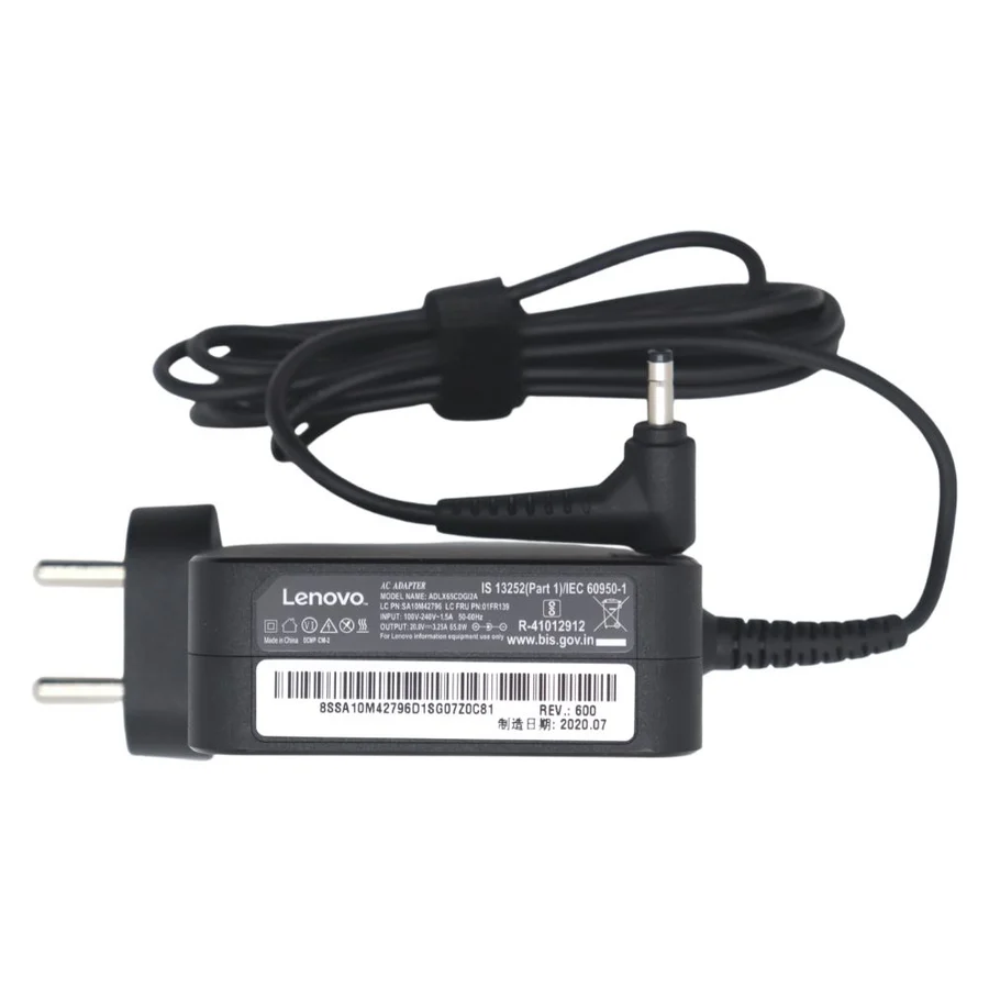 Lenovo GX20L29764 65W Laptop Adapter/Charger with Power Cord for Select Models of Lenovo (Round pin)-- MPN: Lenovo 65W Slim pin - Image 4