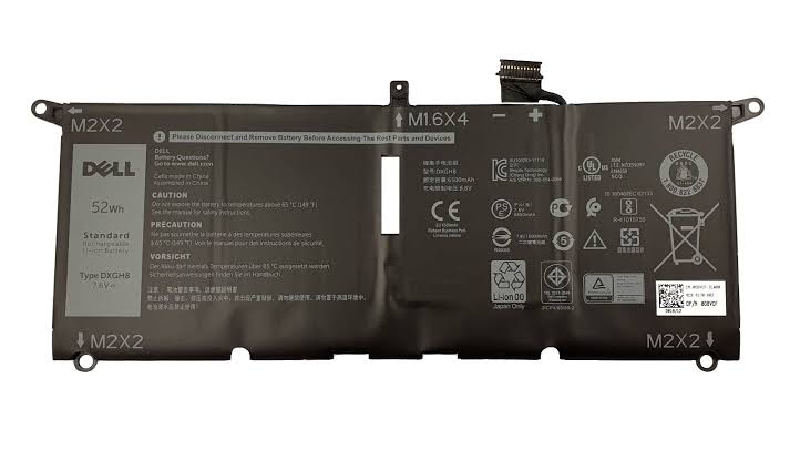 DXGH8 Dell OEM - XPS 13 (9370 9380) Latitude 3301 4-Cell 52Wh Battery