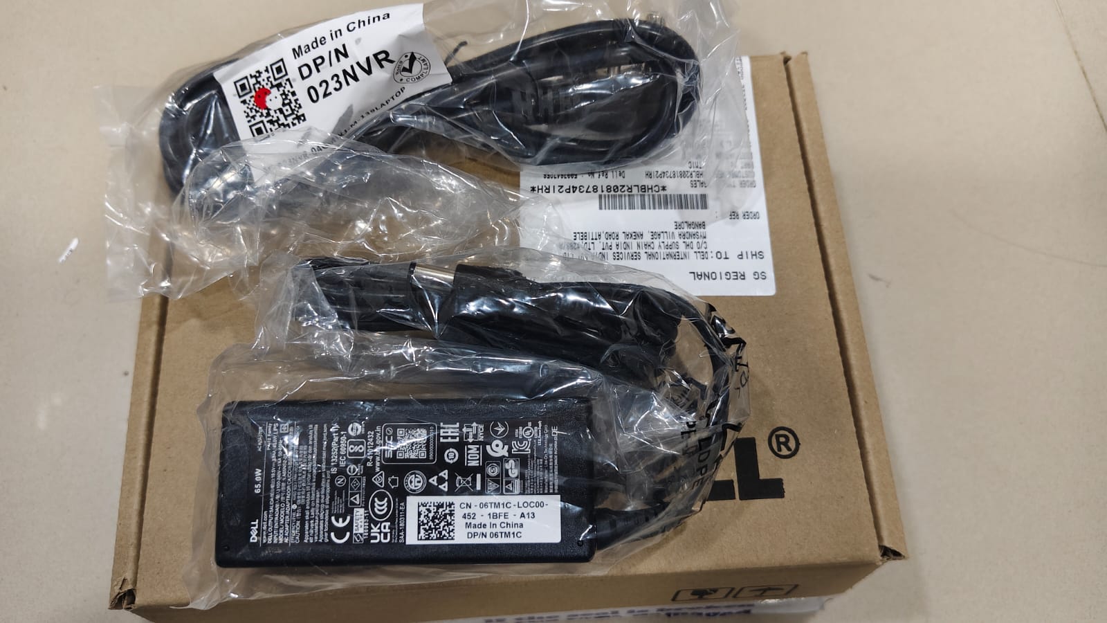 Dell Laptop Adapter Charger 65w 19.5V-- MPN: 6TM1C - Image 6