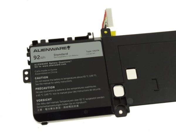 Dell Alienware 15 R1 R2 - 8-cell Laptop Battery 92Wh – 191YN 2F3W1 410GJ - Image 2