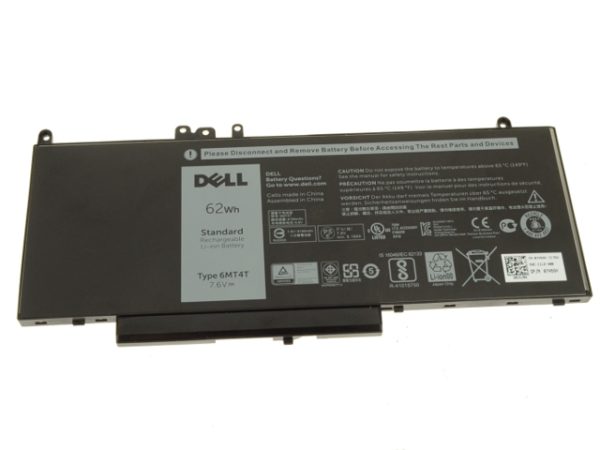 Dell 6MT4T Laptop Battery for Dell Latitude E5450 E5470 E5550 E5570 - TYPE 6MT4T 7.6V 62WH 7V69Y 6MT4T TXF9M 79VRK 07V69Y-- MPN: 6MT4T