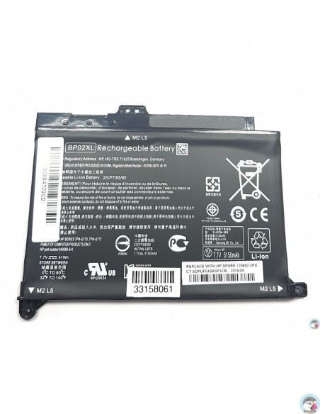 HP Pavilion 15-AU029NL - 2 Cell BP02XL HP original Laptop Notebook Battery-- MPN: BP02XL - Image 4