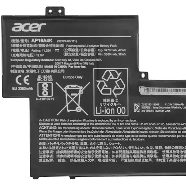 ACER AP16A4K - AP16A4K Original Laptop Notebook Battery - Image 3