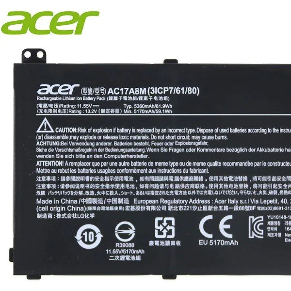 Acer AC17A8M laptop battery for Acer Spin 3 SP314-52-599W, TravelMate X3410-M-51XY - Image 3
